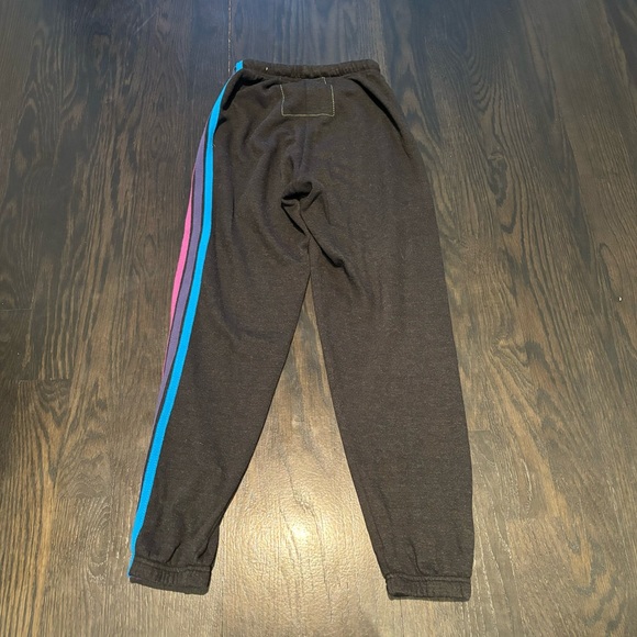 Aviator Nation Neon Stripped Set - Woman’s Size S Zip Up, Size XS Sweatpants - Picture 4 of 4